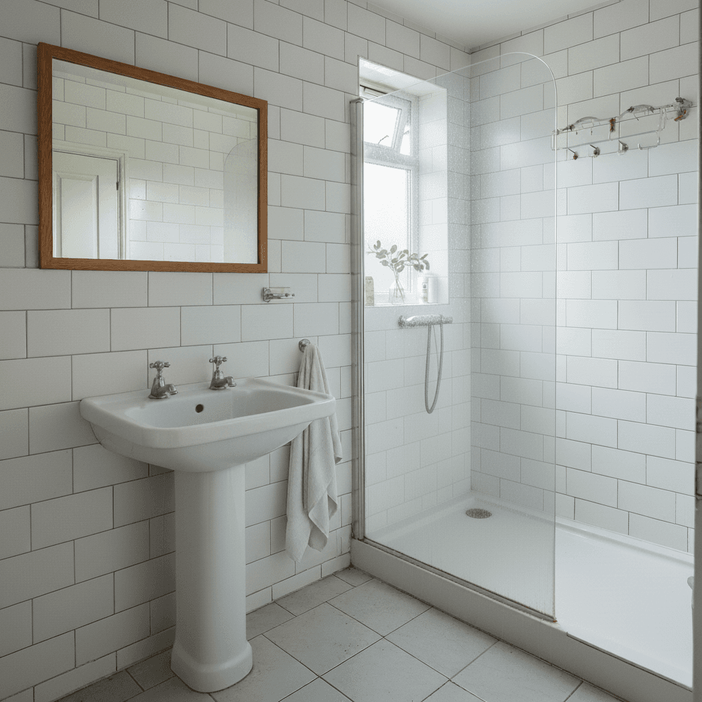 Bathroom restoration after